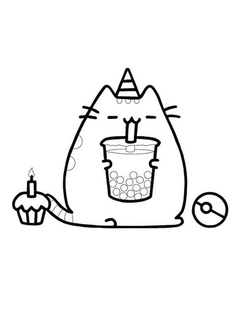 Fise De Colorat Cu Pusheen Cu Ceai Cu Lapte Desc Rca I Imprima I Sau Colora I Online Gratuit