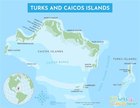 Turks And Caicos Islands Map Spring Trends