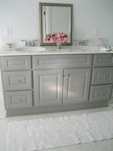 Create a space that demands attention or promotes tranquillity with our most popular bathroom paint picks. DIY Custom Gray Painted Bathroom Vanity From a Builder ...