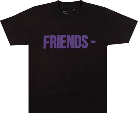 Buy Vlone Friends T Shirt Blackpurple 1020 1ss210103fts Bkpr Goat