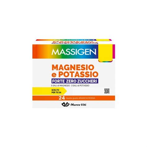 Massigen Magnesio Potassio Forte Zero Integratore Per La Stanchezza