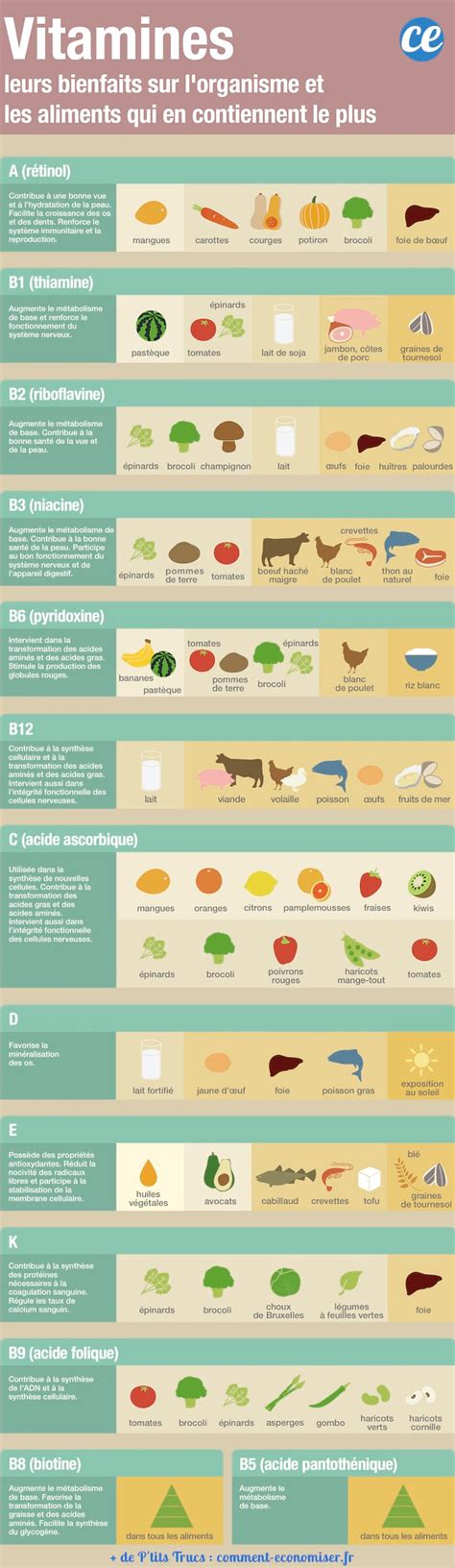 Guide Des Vitamines Quels Sont Leurs Bienfaits Et Les Aliments Qui En