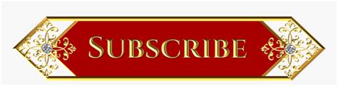 Golden Subscribe Button Gold Subscribe Button Hd Png Download Kindpng