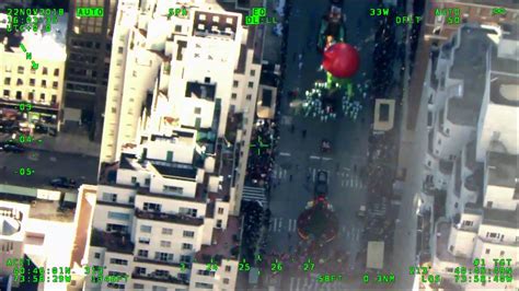 Nypd Aerial View Of The Macys Thanksgiving Day Parade Youtube