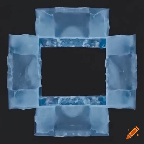 2d Ice Block Wall In A Video Game