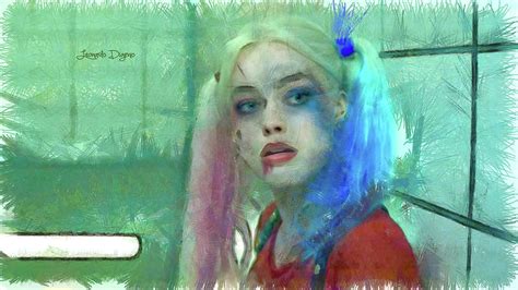 Talking To Harley Quinn Free Pencil Like Style Painting By Leonardo