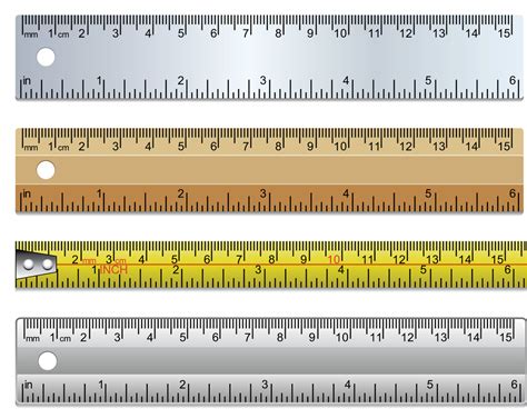Premium Vector Ruler Inches And Cm Scale On White Background With
