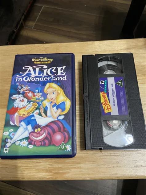 Walt Disney Classics Alice In Wonderland Vhs With Original Disney Blue