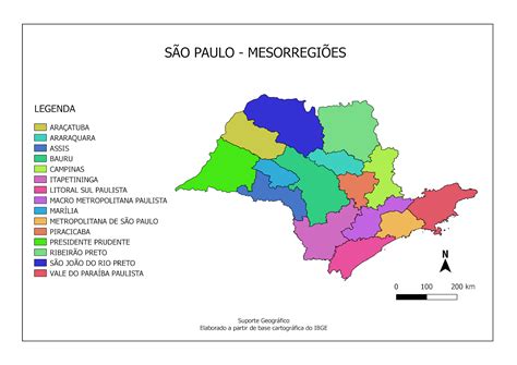 Mapas Mesorregi Es De S O Paulo