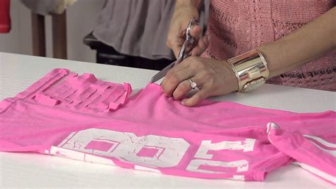 How To Cut T Shirts To Look Torn Diy Shirt Alterations