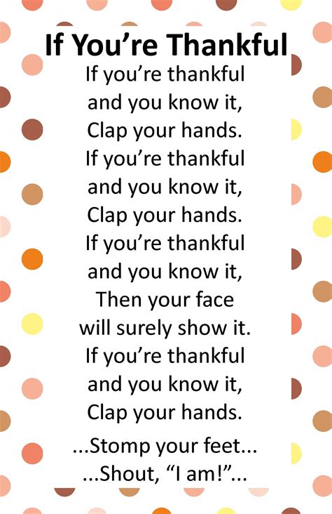 Itty Bitty Rhyme If Youre Thankful Thanksgiving Lessons