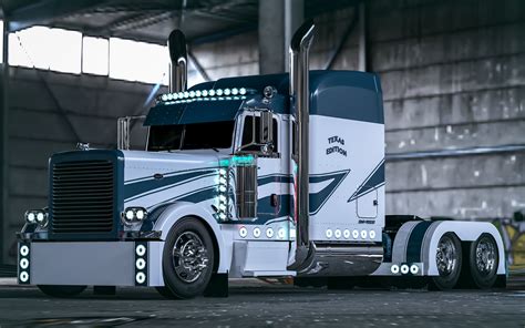 Peterbilt 389 Blue Edition Jd 3d Model Cgtrader