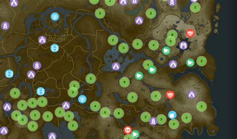 Map Of All Shrines In Breath Of The Wild Maping Resources