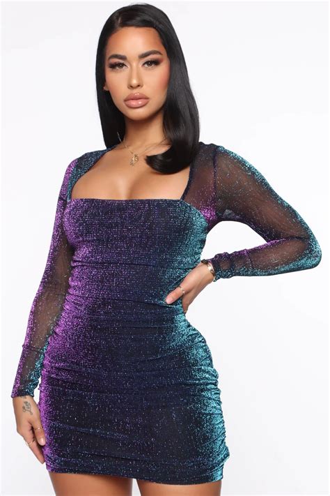 Showing More Metallic Mini Dress Purple In 2020 Purple Mini Dresses Metallic Mini Dresses
