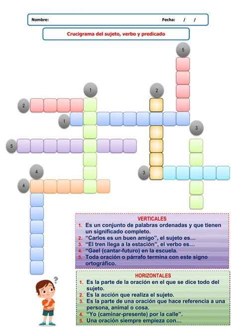 An Image Of A Crossword Game In Spanish