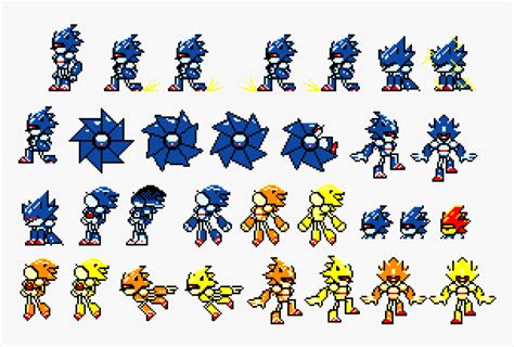 Metal Sonic Sprite Sheet 💖metal Sonic Battle Sprite Sheet By