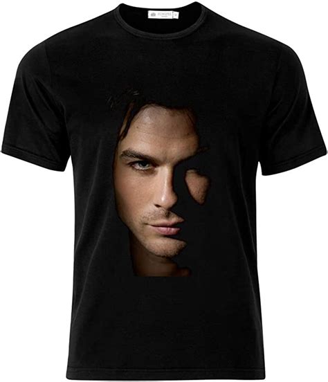 Damon Salvatore Vampire Diaries T Shirt 100 Cotton Amazonde Fashion