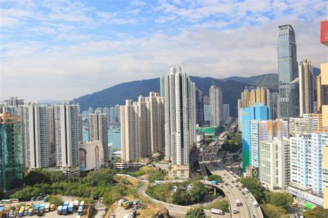 The Tsuen Wan District At 2017 Hong Kong Editorial Photography Image