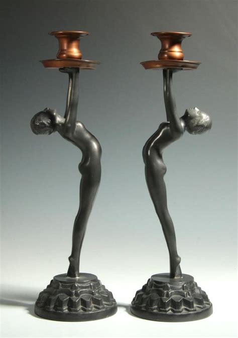 Art Deco Candlesticks 목공예