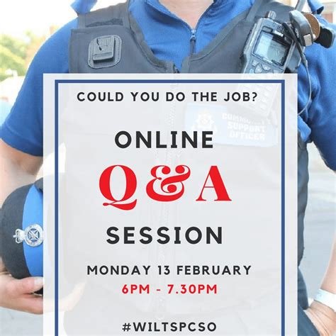 Wiltshire Police Ask Could You Do The Job As Part Of First Pcso Recruitment Campaign Of 2017
