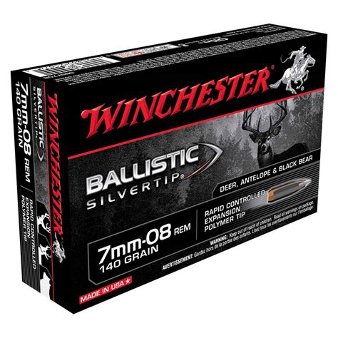 Winchester Ballistic Silvertip 7mm 08 Remington 140gr Ballistic