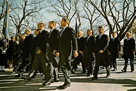 112563 Jfks Cabinet Walks In The Funeral Procession From The White