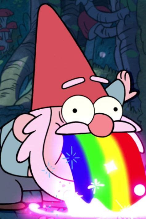 This Is A Scene From The Show Gravity Falls When The Gnome Got Shoved