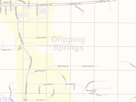 Dripping Springs Tx Zip Code Map