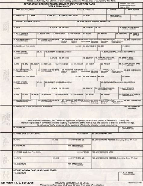 Form Dd 1172 2 Statement Template Personal Financial Statement Job