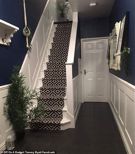 Thrifty Couple Transform Hallway Panels For Just £250q Hallway Ideas