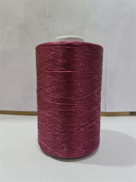 maroon twisted polypropylene multifilament yarn for textile industry denier per filament 510