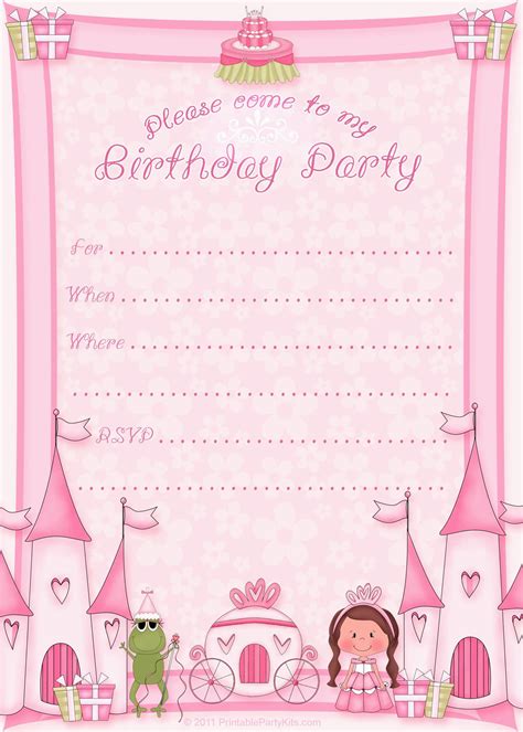 Birthday Invitation Card Maker Free Printable Printable Templates Free