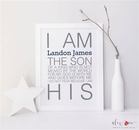 Sweet baptism gift ideas for boys and girls. Personalized Baptism Printable. Baby Boy by ...