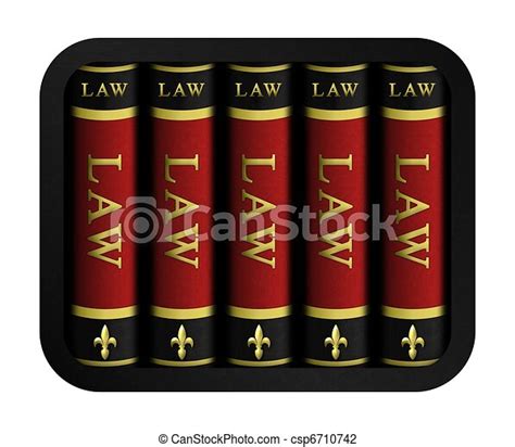 Clip Art Of Law Books Illustration Of A Set Of Black