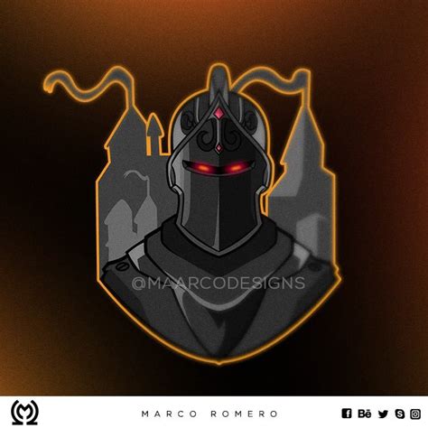 Fortnite Black Knight Mascot Logo