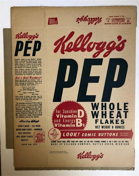 1945 superman kellogg s pep cereal box complete box fine condition 1998292509