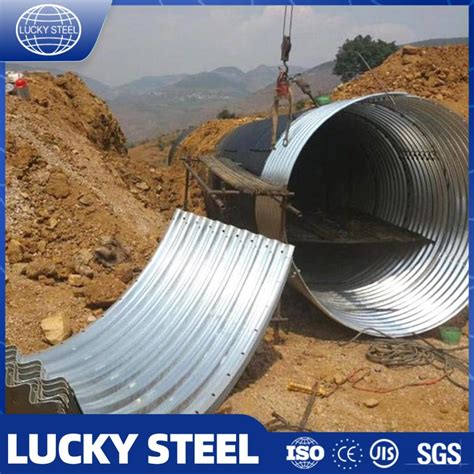 Buried Underground Culvert Structural Plates Assembly Corrugated Metal