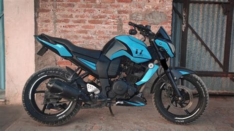 Yamaha Fz Modified Bike Blue Wrep 160cc V1 Youtube