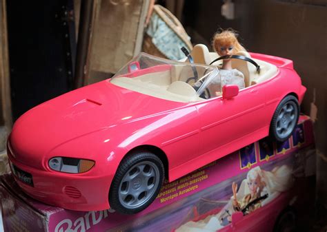 Vintage Cabriolet Barbie Car Pink In Box 1996 Mattel Barbie Etsy