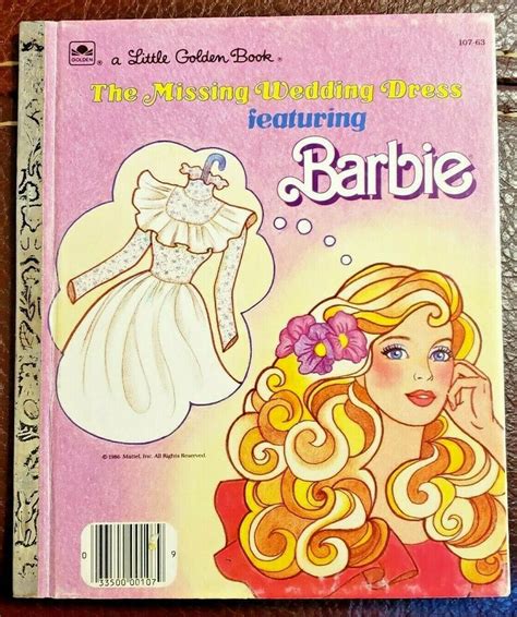 A Little Golden Book Barbie The Missing Wedding Dress 1986 Hardcover
