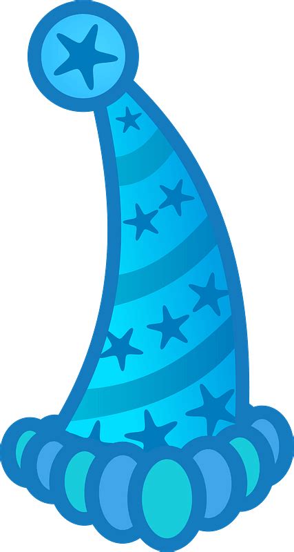 Blue Party Hat clipart. Free download transparent .PNG | Creazilla png image