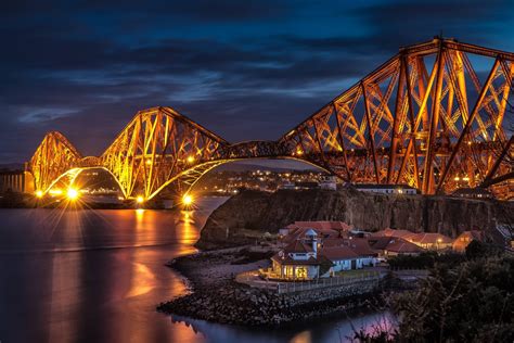 The Forth Bridge By Night Pic Ian Mccracken Forth Bridge World