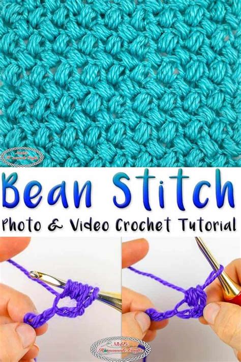 Bean Stitch Crochet Photo And Video How To Tutorial