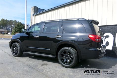 I work at a toyota dealership and have seen these rims on older models. Toyota Sequoia with 20in Black Rhino Mozambique Wheels exclusively from Butler Tires and Wheels ...
