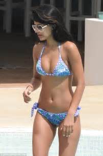 Katching My I Jasmin Walia Flaunts Her Ample Cleavage And Toned Curves In Patterned Bikini As