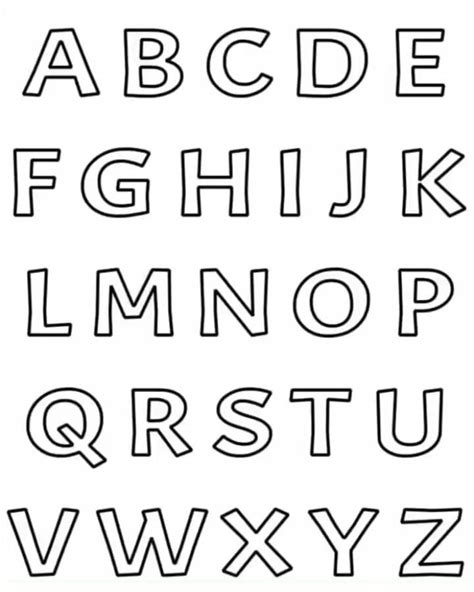 Outstanding 10 Best 2 Inch Alphabet Letters Printable Template