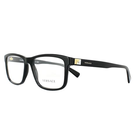 versace glasses frames 3253 gb1 black 55mm mens 8053672799637 ebay