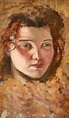 Augustus Edwin John - Head of a Woman - 20th Century Oil, Portrait of a ...
