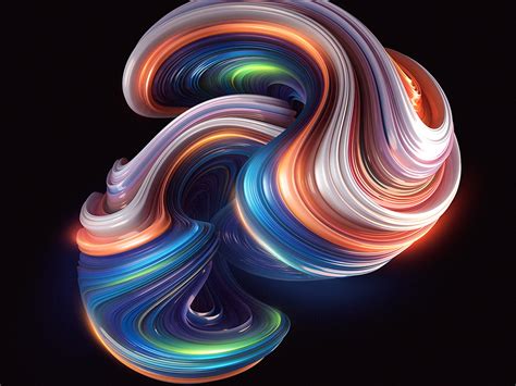 Vz32 Curve Shape Color Abstract Pattern Background Wallpaper