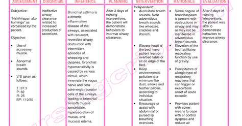 Nanda Nursing Nursing Care Plan Sample